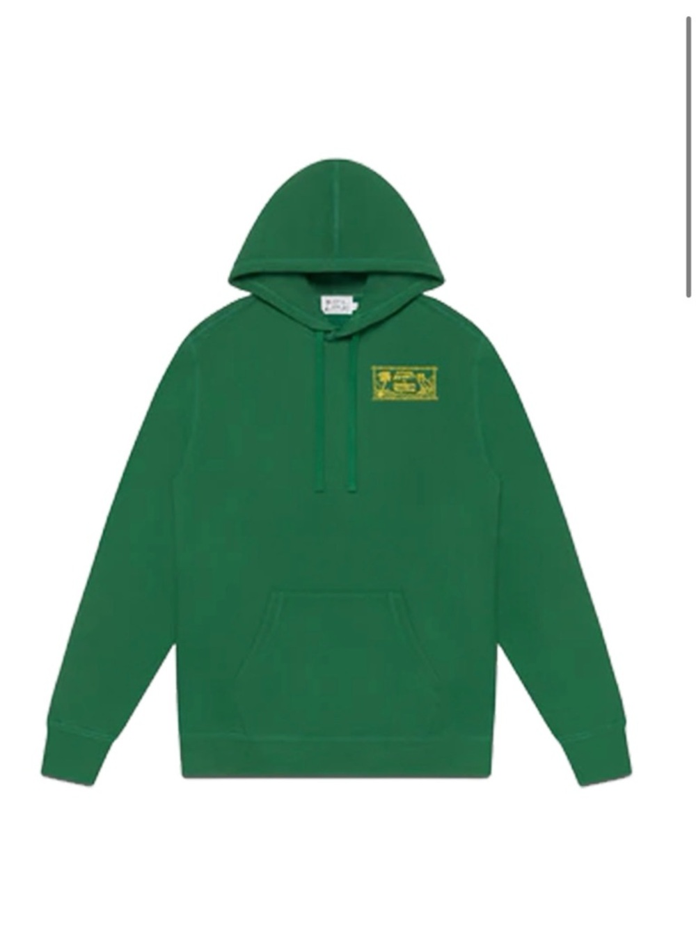 OVO x Avanti Green Hoodie with Yellow Chest Patch XXL